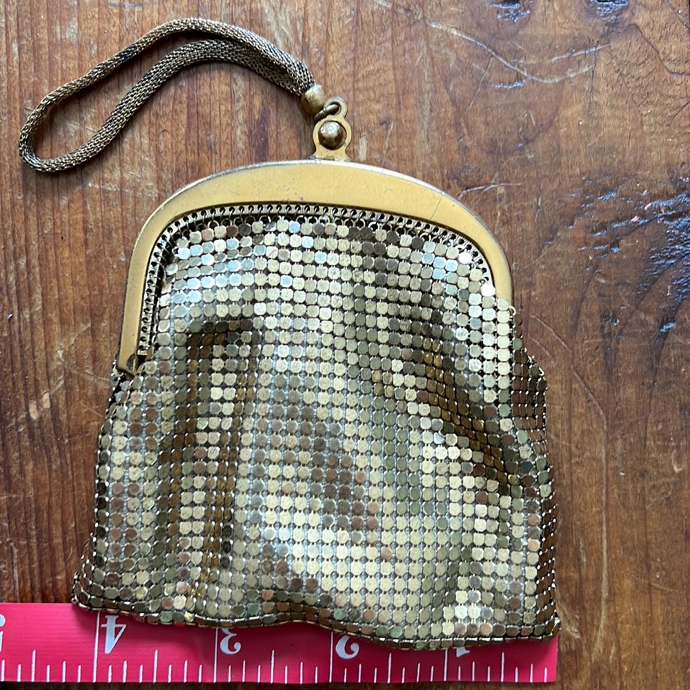 VTG Whiting & Davis Brass Purse